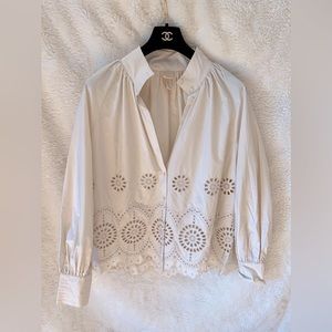 H&M Cream Blouse Size M